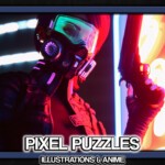 Купить Pixel Puzzles Illustrations & Anime - Jigsaw Pack: Cyberpunk