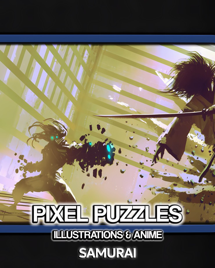 Купить Pixel Puzzles Illustrations & Anime - Jigsaw Pack: Samurai