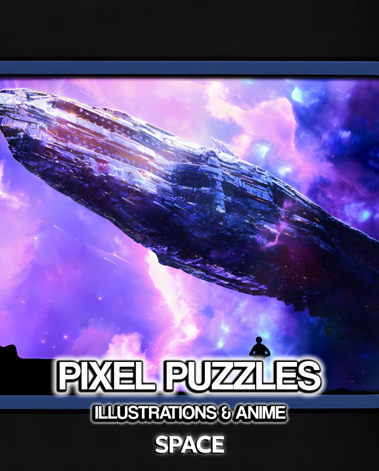 Купить Pixel Puzzles Illustrations & Anime - Jigsaw Pack: Space