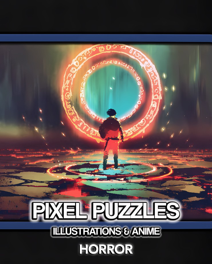Купить Pixel Puzzles Illustrations & Anime - Jigsaw Pack: Horror