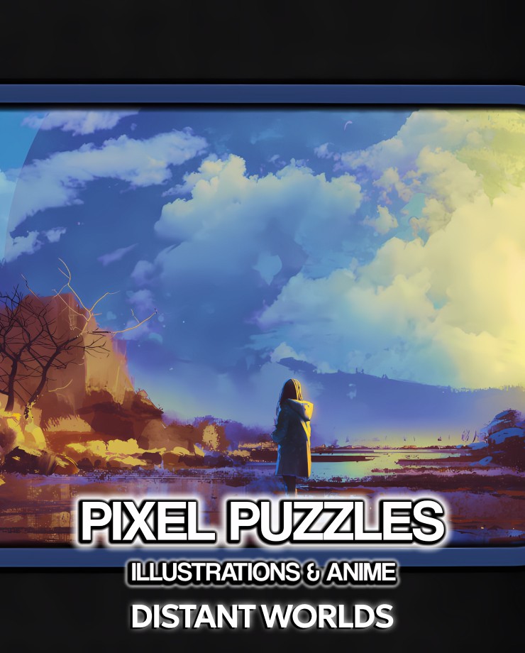 Купить Pixel Puzzles Illustrations & Anime - Jigsaw Pack: Distant Worlds