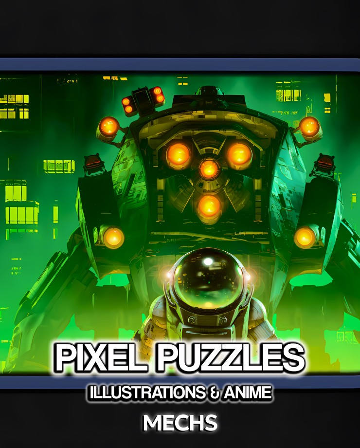 Купить Pixel Puzzles Illustrations & Anime - Jigsaw Pack: Mechs