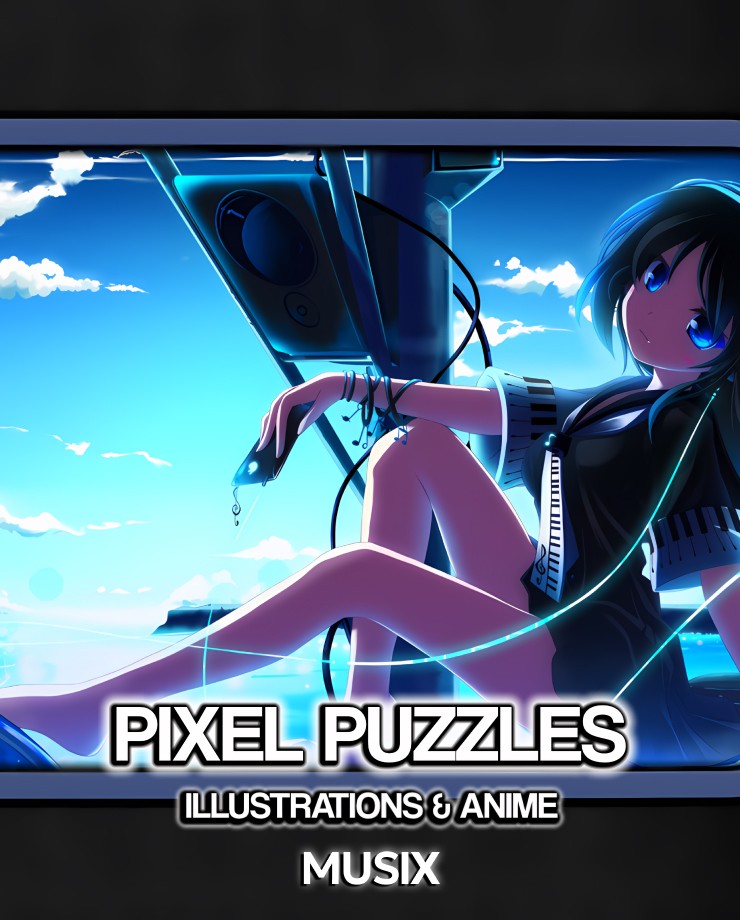 Купить Pixel Puzzles Illustrations & Anime - Jigsaw Pack: Musix