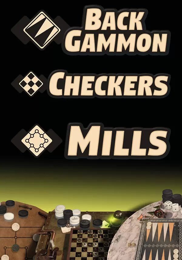 Купить Backgammon + Checkers + Mills