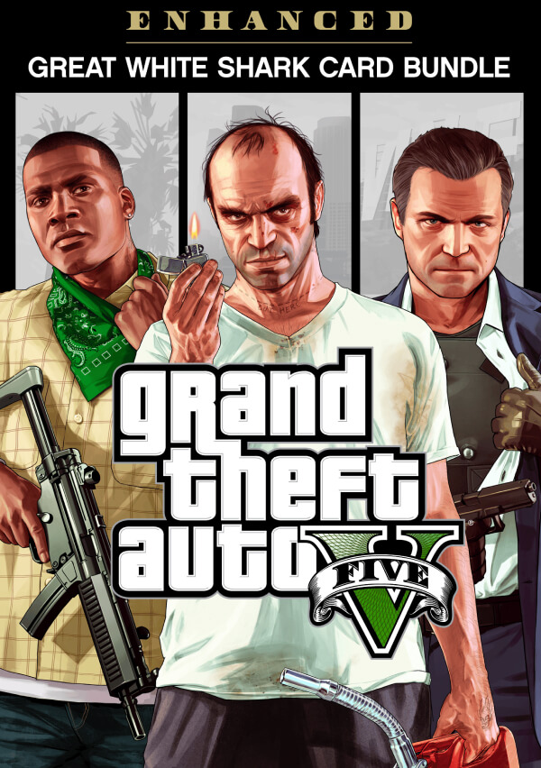 Купить Grand Theft Auto V Enhanced - & Great White Shark Card Bundle