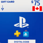 PlayStation Network Card PSN 75 CAD (CA)