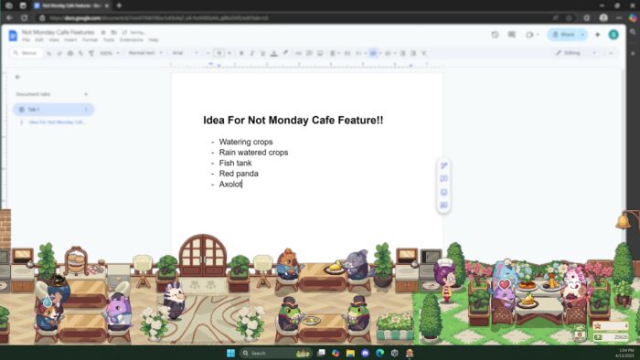 Not Monday Cafe
