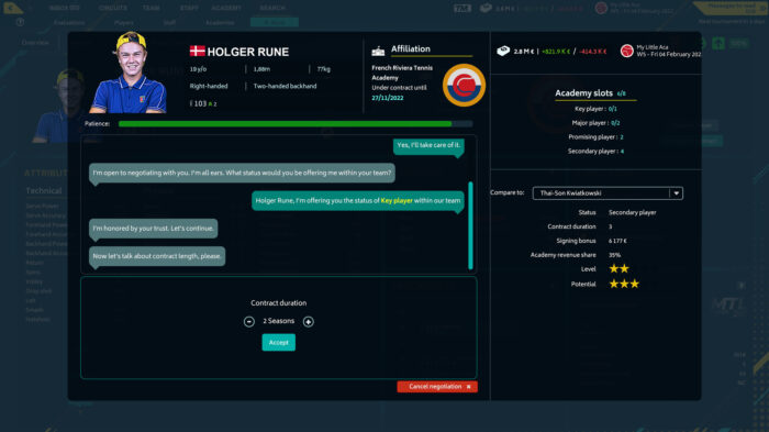 Tennis Manager 2022